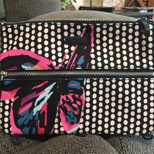 Vera Bradley Butterfly Flutter Pencil Pouch